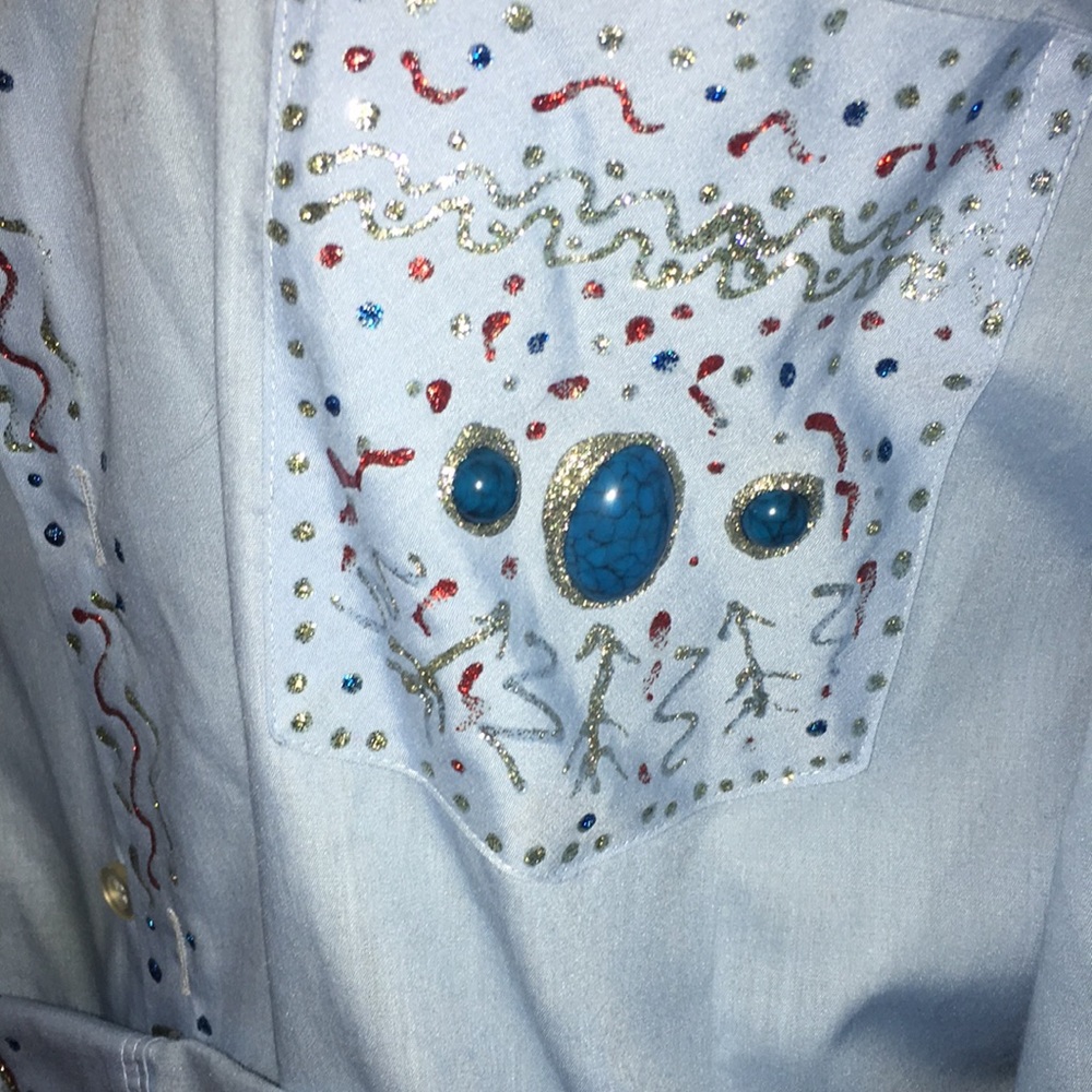 Vintage 1960s Van Heusen HampshireHouse mens Shirt,Embellished - Picture 8 of 14